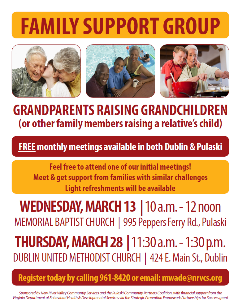 Grandparents raising Grandchildren Family Support Group